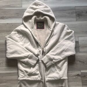 Cozy Cream Zip-Up Hoodie